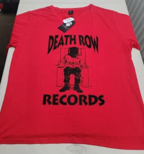 T-shirt Crooks & Castles Death Row Records uomo ☆ 5XL ☆ rossa nuova - Foto 1 di 10