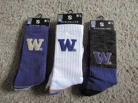 Washington Huskies NCAA Unisex Socks  ~~3 Pairs~~ Cover