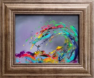 Jim Warren "Top of the World" - acrylic on canvas, unique original painting - Picture 1 of 4