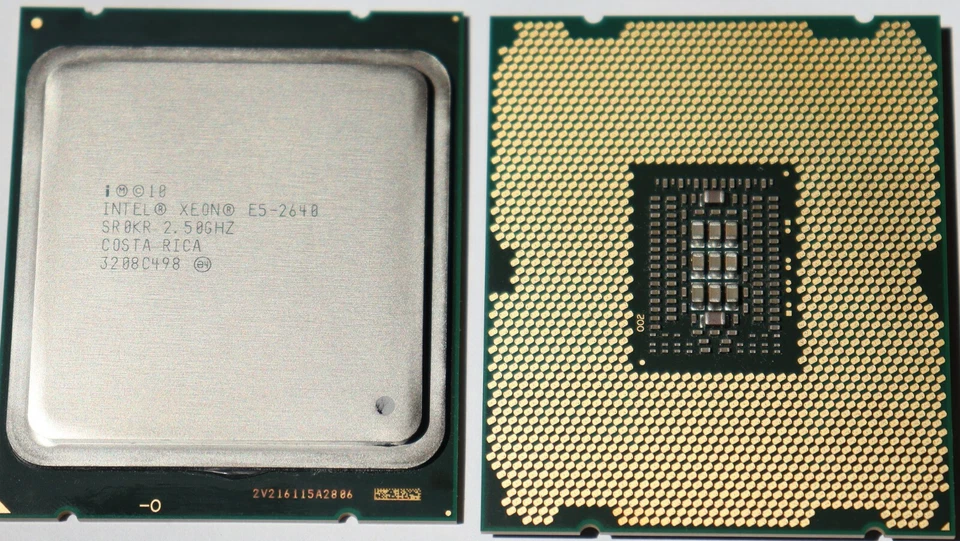 Matching Pair of Intel Xeon E5-2640 2.50Ghz 6-Core CPU 95W LGA2011 Server CPU  - Image 1 of 1