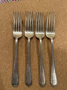 Set of 4 International Sterling Silver Pine Tree Fork 7 1/4" - Picture 1 of 7