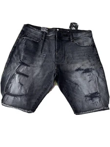 Jordan Craig Herren Aged Wash Jeansshorts Gr. 38 Black Shadow - Bild 1 von 8