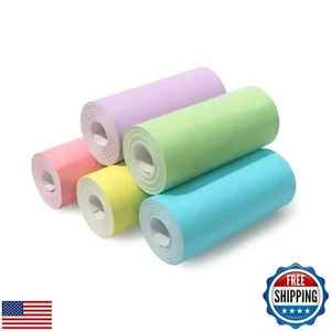 Flenvo 5 Color Thermal Paper Rolls, Non-Adhesive Printer Photo Paper Multi-Co - Picture 1 of 5
