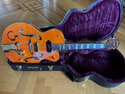 Guitarra Eléctrica Gretsch G6120 Eddie Cochran Cuerpo Hueco Mancha de Arce Occidental Foto 1 de 4