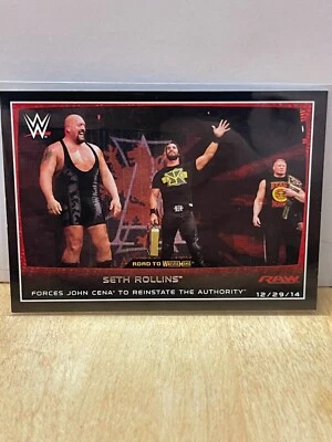 Seth Rollins #76 WWE Road To Wrestlemania 2015 Topps Trading Card - Image 1 of 2