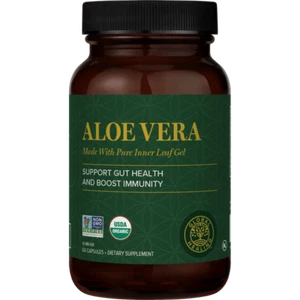 Global Healing Aloe Vera Gel Supplement - Supports Digestion - 60 Capsules - Picture 1 of 6