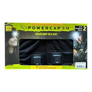 Rechargeable POWERCAP 3.0 Headlamp LED Lighted Beanie Hat 2 pack Black - Picture 1 of 10