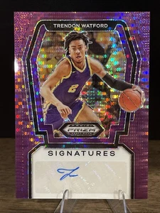 Trendon Watford 2024 Panini Prizm Draft Picks Auto #S-TWF. 15/15 LSU Color Match - Bild 1 von 3