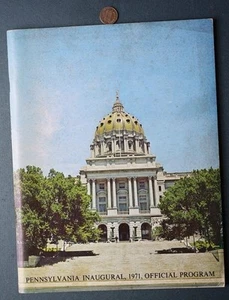1971 Pennsylvania Governor Milton Shapp signed autographed Inaugration program - - Picture 1 of 1
