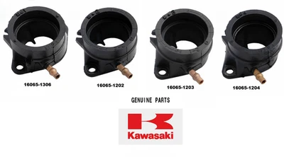 Juego de soportes de carburador originales Kawasaki ZXR250 ZXR250R 1989‐1999 ZX250A ZX250C OEM x4 Foto 1 de 2