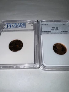 1964 Proof 1978s Proof Lincoln Memorial Cent - Picture 1 of 5