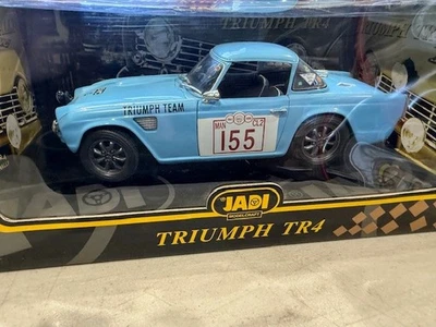 TRIUMPH TR4 DIECAST IN BLUE JADI DIECAST 1.18 SCALE - Image 1 of 4