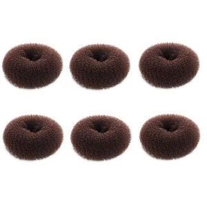 Extra Small Bun Makers for Kids, 6 PCS 1 Count (Pack of 6), Dark Brown - Picture 1 of 5