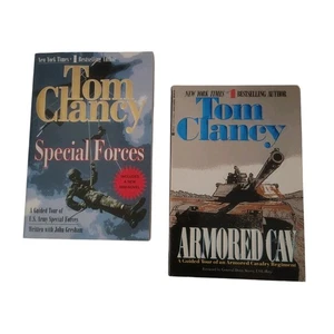 Tom Clancy Books Lot Armored Cav Special Forces Army Calvary Nonfiction Military - Picture 1 of 8