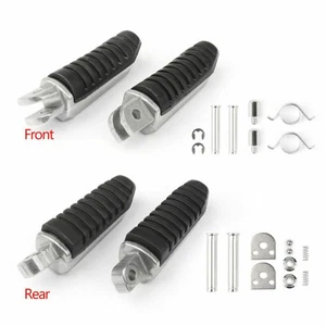Front Rear Footrests Repose pieds Pour Suzuki V-Strom DL 650 GSX 1300 GSR E3 - Picture 1 of 11