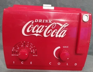 VTG Classic 1991 Coca-Cola Mini Cooler Radio # MC194 AM/FM and TV Bands - TESTED - Picture 1 of 12