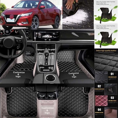 For Nissan Sentra Car Floor Mats Custom Carpets Cargo Liners All Weather Mats Foto 1 de 4
