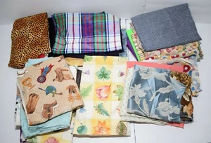 Lot of Quilting Scrap Remnant Craft Fabric Various Sizes Colors Patterns Lot # 6 - Picture 1 of 12