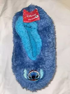 Mujer Disney Lilo & Stitch Azul Difuso Babba Zapatillas Zapatos OSFM Talla 7-9.5 - Imagen 1 de 5