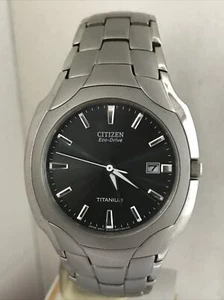 Citizen Herren Eco Drive Analog Datum Super Titan Armband Uhr BM7440-51E - Bild 1 von 14