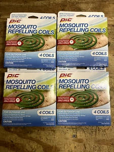Pic Outdoor Mosquito Repelling Coils (4 Packs) 16 Coils - Picture 1 of 3