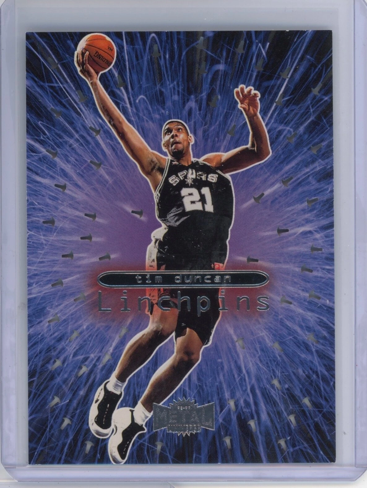 1998-99 Metal Universe Basketball Linchpins #10 Tim Duncan SSP RARE SPURS