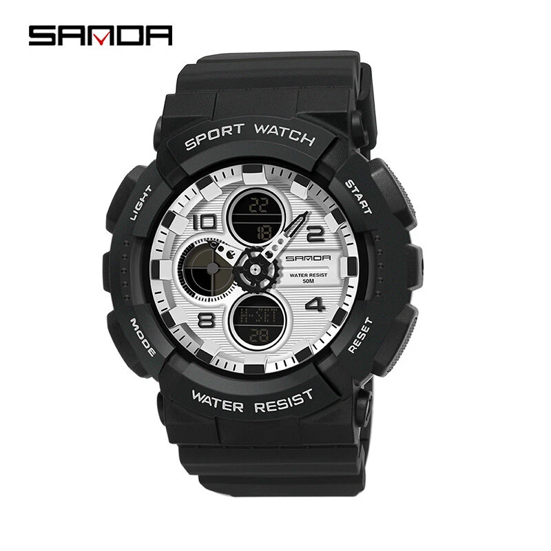 Reloj Pulsera SANDA Personalizado Creativo Esfera Redonda Juvenil Estudiante Deportes al Aire Libre Foto 1 de 1