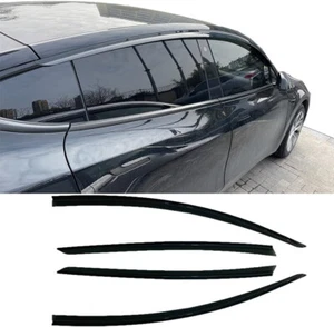 4pcs Outside Mount Style Window Shade Visors for 2020-2022 Tesla Model Y - Picture 1 of 9