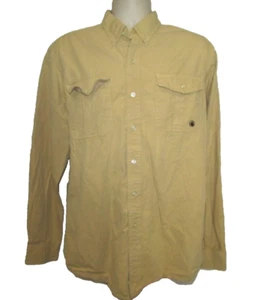 The Henning Southern Proper Large Golden Beige Button Up Shirt - Picture 1 of 8