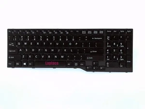 New US keyboard for Fujitsu LifeBook E556 with Black frame - Picture 1 of 1