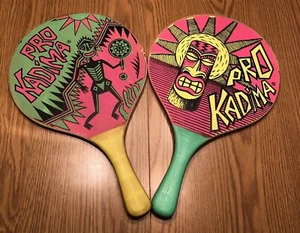 Vintage Pro Kadima Paddleball Paddles W/ “KID ART” Including RARE Piece - Picture 1 of 7