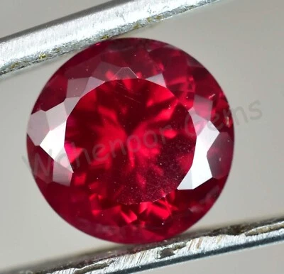 Natural Pyrope Garnet 5.70 Ct Round AGL Certified Mozambique Loose Gemstone - Image 1 of 4