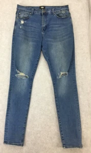 ZIGGY DENIM SIZE 34 MENS STRETCH BLUE DENIM JEANS PIPES SLIM TAPERED SKINNY - Picture 1 of 8
