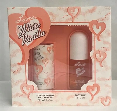 12 Love's White Vanilla Skin Smoothing Body Powder 1,5 oz, Body Mist 1,5 fl oz - Imagem 1 de 2