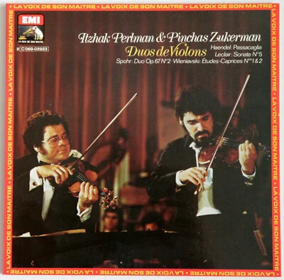 EMI 2C 069-02923 PERLMAN ZUKERMAN Duos for Violins LP stereo/quadra Mint - Image 1 of 4