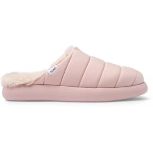 TOMS ALPARGATA MALLOW Womens Warm Faux Fur Lining Comfortable Mules Pink