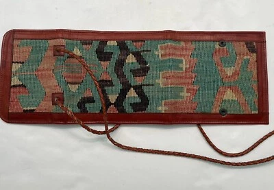 Woven Wool Leather Shoulder Cross Body Bag Made In Turkey Istanbul Grand Bazaar - Image 1 of 4