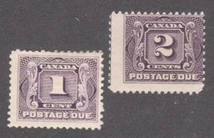SELLOS CANADÁ #J1-J2 --- 1c + 2c CUOTAS DE ENVÍO - 1906 - SIN USAR - Imagen 1 de 2