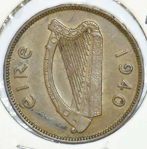 Ireland 1940 1/2 Penny Sow with piglets animal 291843 combine shipping - Picture 1 of 2