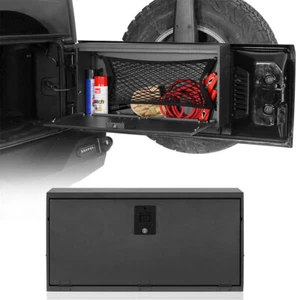 Steel Foldable Tailgate Table Storage Lockable Box For 15-18 Jeep Wrangler JK - Picture 1 of 16
