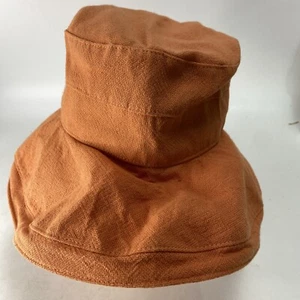 Gregory Ladner Australia Cappello Sole Arancione Pesca Vintage Poliestere OSFM Regolabile - Foto 1 di 8