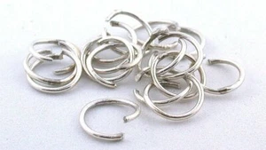 One Vintage 1/2 Inch 1.3mm Round Unsoldered Sterling Silver Navajo Jump Ring - Picture 1 of 1
