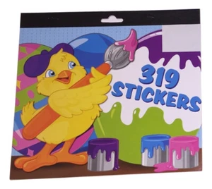 Easter and Spring Sticker Tablet ~ Chick Decorating Egg (319 Stickers) - Picture 1 of 5