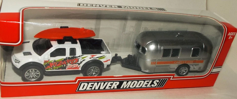 Brand New Denver Models Pickup truck and Camper Trailer - Image 1 of 4