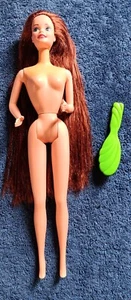 Mattel Barbie Doll 1990s ?Midge NICE LONG Redhead Red Hair Nude Green Brush FLAW - Picture 1 of 24