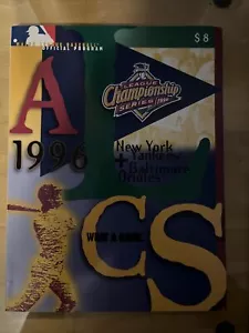 1996 MLB Baseball ALCS Official Program New York Yankees vs. Baltimore Orioles - Picture 1 of 2