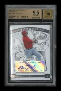 2009 Bowman Sterling Prospects: #MT Mike Trout Auto BGS 9.5 GEM MINT AUTO 10