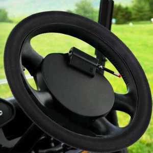 Golf Cart Part Steering Wheel Cover Stretchable Fit13 To 15 Inch For EZGO Black - Foto 1 di 4