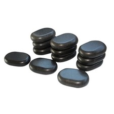 12 PIETRE BASALTICHE PER MASSAGGI HOT STONE MASSAGGIO PIETRE LAVICHE NERE PRO PZ