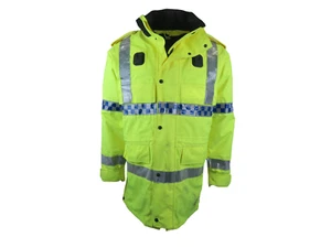 Hi Vis Jacket Waterproof Breathable Model 9 Security Vehicle Grade 2 - Picture 1 of 5